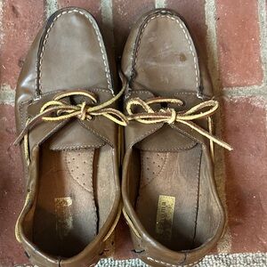 Sonoma Brown Leather Boat Shoes
